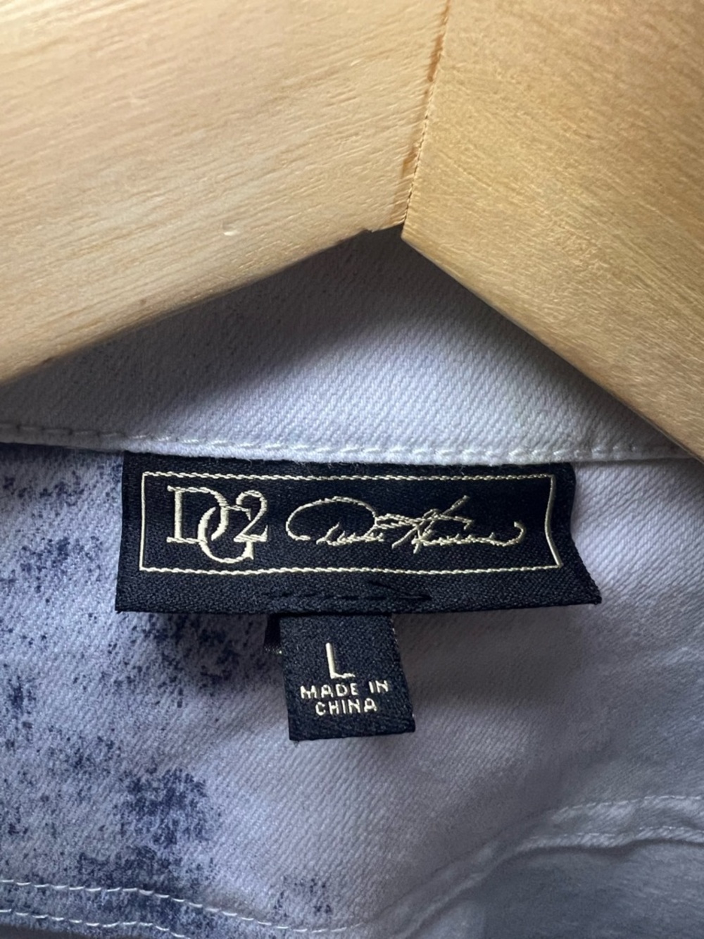 DG2 Diane Gilman Denim Jacket Size L - Picture 2 of 3